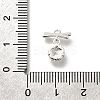 Brass Cubic Zirconia Charms KK-K378-49S-3