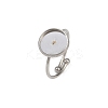 304 Stainless Steel Cuff Ring Components STAS-D372-03P-03-1