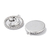 Brass Micro Pave Clear Cubic Zirconia Pendants KK-F871-30P-2