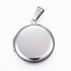 Tarnish Resistant 304 Stainless Steel Locket Pendants STAS-H389-30P-1