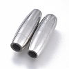 304 Stainless Steel Magnetic Clasps with Glue-in Ends STAS-D242-02P-A-1