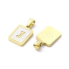 Ion Plating(IP) 304 Stainless Steel Pave Shell Pendants X-STAS-G327-01G-J-2
