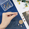16PCS 8Colors Brass Micro Pave Cubic Zirconia Charms KK-DC0003-74-3