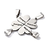 201 Stainless Steel Connector Charms STAS-Q342-38P-2