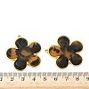 304 Stainless Steel Resin Pendants STAS-V015-52G-B-3