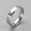 Stainless Steel Simple Plain Band Ring for Men Women RJEW-WH0015-04G-1