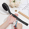 25 Yards Polyester Star Print Grosgrain Ribbon OCOR-PH0004-09-3