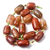 Natural Red Agate Beads Strands G-P605-H01-01-3