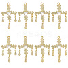 10Pcs Alloy Pendants with Rhinestone PALLOY-SC0016-44-1