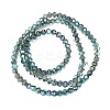 Transparent Electroplate Glass Beads Strands EGLA-A039-T3mm-UA12-2