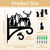 Iron Hanging Plant Hanger Bracket HJEW-WH0095-017-2