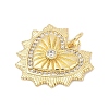 Brass Micro Pave Cubic Zirconia Pendants X-KK-U058-58A-G-2