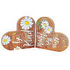 Wooden Heart Shaped Blessed Sign Ornaments AJEW-WH20019-83B-1