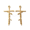 Ion Plating(IP) 304 Stainless Steel Pendants STAS-H212-02G-1