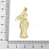 Brass Micro Pave Cubic Zirconia Pendants KK-R230-11G-3
