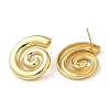 Rack Plating Brass Vortex Stud Earrings for Women EJEW-Z019-14G-2