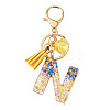 Alloy Resin Polygon Keychains KEYC-TADJ0002-03G-N-1