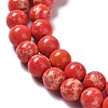 Synthetic Imperial Jasper Beads Strands G-I199-35-6mm-D-7