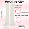Polyester Bowknot Lace Socks AJEW-WH20080-19A-2