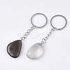 Natural Smoky Quartz Keychain G-Q484-D09-2