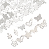 60Pcs 10 Styles 201 & 304 Stainless Steel Charms STAS-FS0001-88-3