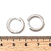 Brass Micro Pave Cubic Zirconia Hoop Earrings EJEW-P322-01P-5