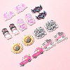 16Pcs 8 Styles Momther's Day Wooden Pendants WOOD-FS0001-38-7