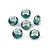 Transparent Glass European Beads GPDL-N004-D14mm-A10-1