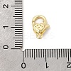 Heart Brass Lobster Claw Clasps KK-Z147-16G-3