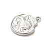 304 Stainless Steel Pendants STAS-B074-08P-07-2