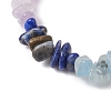 9Pcs 9 Styles Natural Mixed Gemstone Chips Stretch Bracelets Set BJEW-JB11061-6