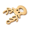 Christmas 201 Stainless Steel Pendants STAS-D053-07G-3
