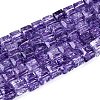 Crackle Transparent Glass Beads Strands GLAA-N062-4mm-10-1