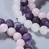 Natural Gemstone Beads Stretch Bracelets BJEW-JB04169-2