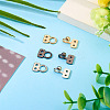 15Sets 3 Colors Alloy Hook and Eye Fasteners DIY-TA0012-27-8