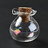 Lucky Bag Shape Glass Cork Bottles Ornament AJEW-A039-02K-2