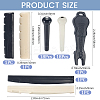 41Pcs 7 Styles Plastic Guitar String Pins Set AJEW-CN0004-47-2