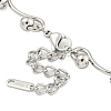 Non-Tarnish 304 Stainless Steel Ball Link Necklaces for Women NJEW-S426-08P-3
