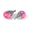 Tibetan Style Resin Pendants RESI-T022-16I-2