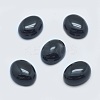 Natural Dyed & Heated Black Agate Cabochons G-G759-Z01-1