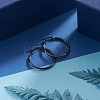 304 Stainless Steel Hoop Earrings EJEW-F105-09B-3