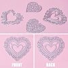 Gorgecraft 4Pcs 4 Styles Heart Carbon Steel Cutting Dies Stencils DIY-GF0007-80-5