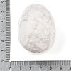 Natural Howlite Palm Stones G-I367-04B-3