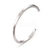 Tarnish Resistant 304 Stainless Steel Cuff Bangles BJEW-D434-05P-3