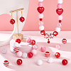   1 Set Mixed Style Acrylic Round Beads Sets SACR-PH0001-52J-5