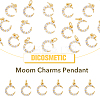 Rack Plating Brass Micro Pave Cubic Zirconia Pendants ZIRC-DC0001-15-3