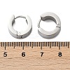 304 Stainless Steel Polishing Effect Hoop Earrings EJEW-M001-39P-4