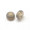 Natural Grey Agate European Large Hole Beads G-Q442-05-2