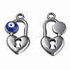 304 Stainless Steel Enamel Pendants LS-STAS-N087-53-03P-1
