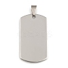 201 Stainless Steel Rounded Rectangle Stamping Blank Tag Pendants STAS-YW0002-33-1
